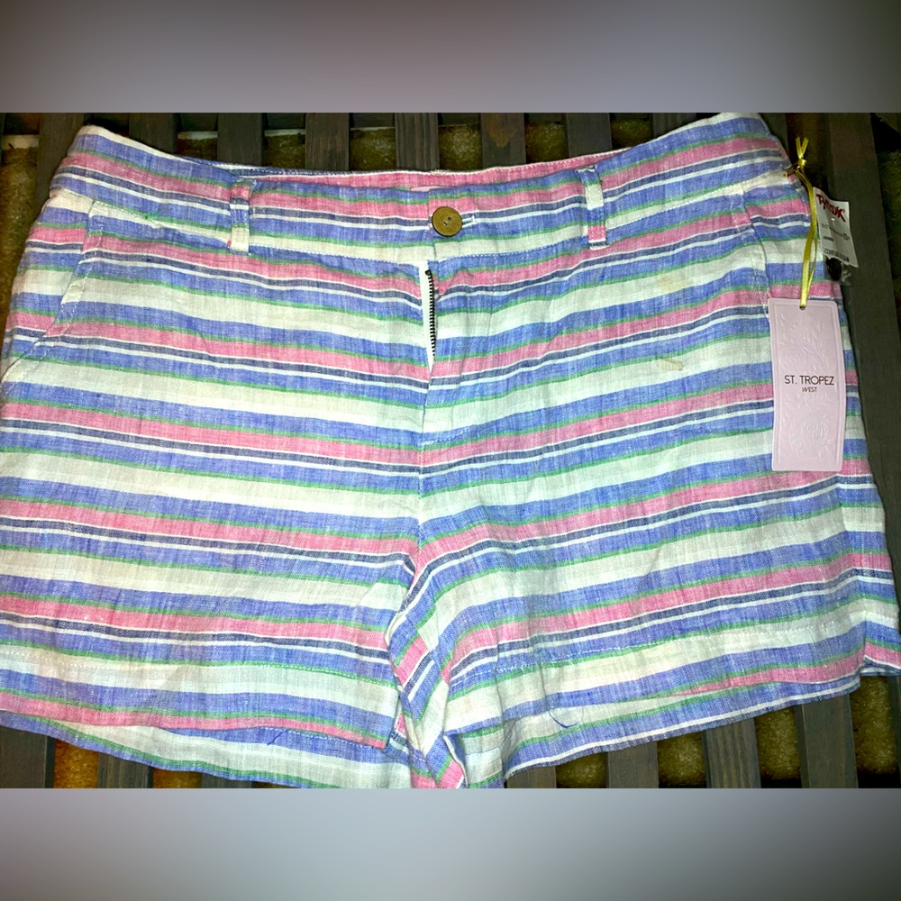 St Tropez Linen Shorts NWT